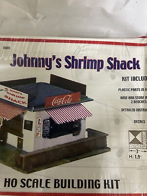 #ad NEW Model Power HO Building Kit #401 Johnny#x27;s Shrimp Shack sealed RARE $30.00