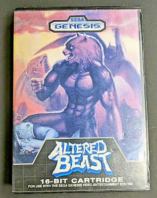 #ad Altered Beast Sega Genesis 1989 Tested Authentic w manual $21.99