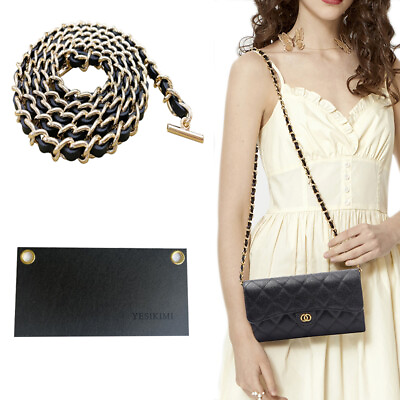 Conversion Kit For Chanel Classic Long Flap Wallet InsertCowhide Leather Chain $25.00