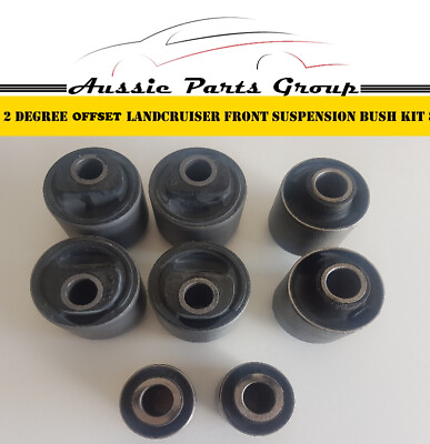 #ad Front Suspension Bush Kit Fits Landcruiser Series 80 105 with 2 Degree Offset AU $75.00