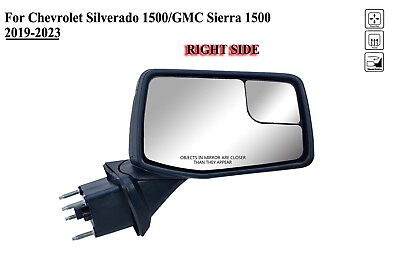 #ad Passenger Right Side Mirror Power Heat Man Fold for 19to24 Chevrolet Silverado $145.99