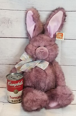 #ad Gund Rabbit Plush Purple PEONY 19in with Tag 36383 Stuffed Animal Toy Easter $19.95