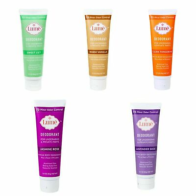 LUME WHOLE BODY DEODORANT U PICK ONE FROM 11 SCENTS ONE 3 OZ TUBE 163amp;166 $25.97
