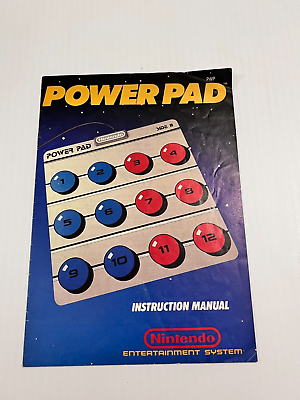 #ad POWER PAD INSTRUCTION MANUAL ONLY NES NINTENDO BOOKLET $6.45