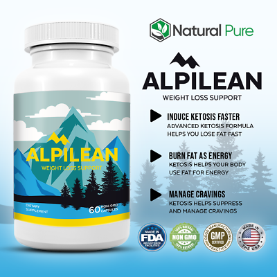 Alpilean Keto and Weight Loss Support Fat burner 60 Capsules One Month Supply $14.50