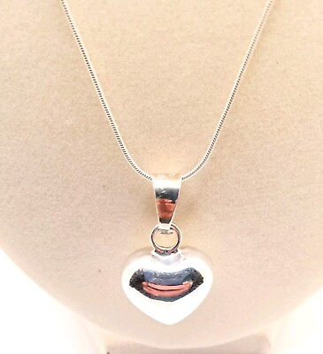 #ad Sweet Silpada Sterling Silver Heart Pendant On A 20quot; 925 Snake Chain $35.00