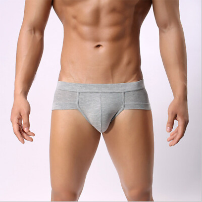 #ad New Mens Briefs Comfortable Modal 3 Pack Bikini Underwear Bulge Pouch Boys Undie $9.99