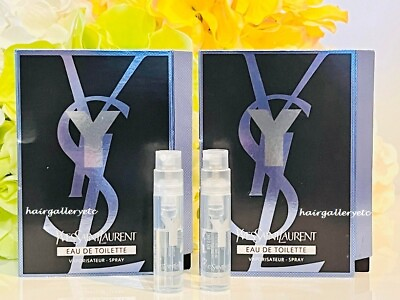 #ad #ad 2 YSL Yves Saint Laurent For Men EAU de Toilette Perfume Sample Vial Sampler $10.95