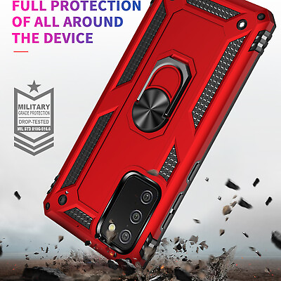 #ad For Samsung Galaxy A02s Phone Case Magnetic Ring Holder Rugged Cover $5.98