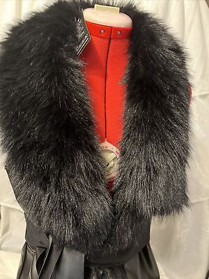 #ad Faux PU Leather Warm Faux Fox Fur Vest Gilet Jacket Women Outwear Waistcoat $15.00