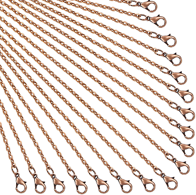 #ad #ad 24 Pack Antique Red Copper Cable Chain Necklace 18 Inch $12.64