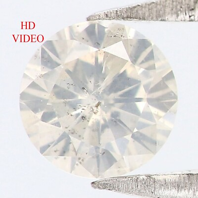 #ad Natural Loose Round Diamond White Color 0.22 CT 3.91 MM Brilliant Cut N1911 $100.00