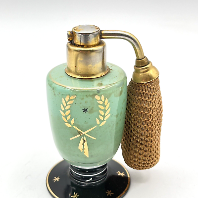 #ad #ad Vintage Antique Art Deco Glass Perfume Bottle Atomizer Collectible $39.95
