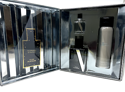 #ad #ad Victoria’s Secret VS HIM Platinum 3 pc Gift Set EDP and Body Spray NEW amp; SEALED $89.99