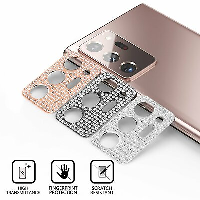 #ad For Galaxy S20 S21 Plus Ultra Note 20 Bling Diamond Camera Lens Protector Case $5.15