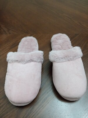 #ad Glamorous Fluffy Slippers In Pale Pink. Women. Size Uk 5. NEW $16.99