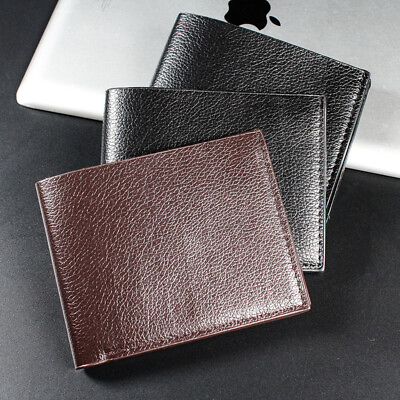 #ad Casual Men#x27;s PU Leather Bifold Wallet ID Credit Card Holder Billfold Purse ‖ $3.79