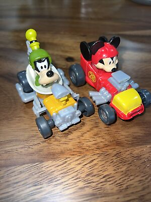 #ad Disney Diecast Roadster Racers Mickey Mouse Goofy Mickey Lot Of 2 $6.99