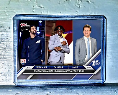 #ad Williams Daniels Maye 2024 Topps NFL Draft Night Rookie Football Card Presale $19.95