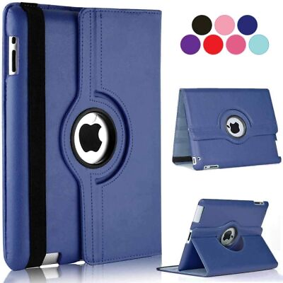 #ad For iPad 10th 9th 8th 7th 6 5th Gen Leather Smart Flip Case Rotating Stand Cover $14.23