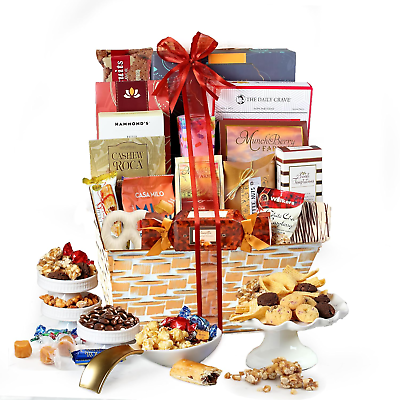 #ad Gourmet Food Christmas Chocolate Gift Basket Snack Gifts for Families College – $116.00