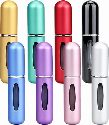 #ad QMET Refillable Perfume Atomizer Travel8Pcs 5ML Portable Mini Pocket... $19.35
