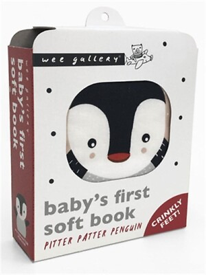 #ad Pitter Patter Penguin 2020 Edition : Baby#x27;s First Soft Book Crinkly Feet Ba $15.53