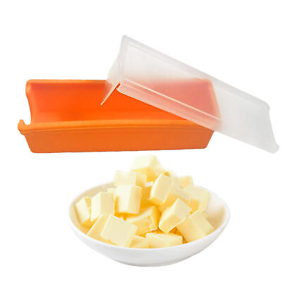 #ad Butter Cheese Cutter Container Keeper With Sealed Lid Cutting and Slicer Storage $9.81