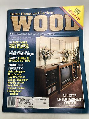 #ad Better Homes Gardens Wood Oct 1991 Build Entertainment Center Plywood ID:63092 $15.47