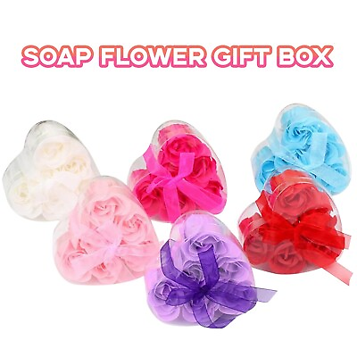 #ad Practical Gift Box Small Soap Gifts Heart Shaped Gift Flower Creative $5.88