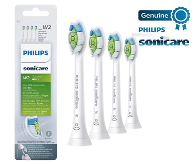 #ad Philips Sonicare W2 Optimal White Standard Sonic Toothbrush Heads 4 Pack $14.99
