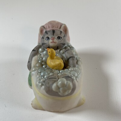 #ad Schmid Kitty Cucumber Bubble Bath Yellow Rubber Duckie 3.5”L $18.82