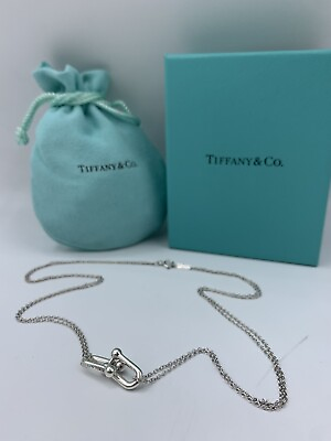 #ad Tiffany amp; Co. HardWear Double Link Pendant 17 in Sterling Silver 925 $385.00