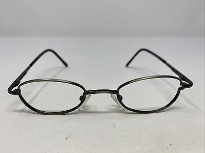 #ad Kidco Minnow Silver 43 18 125 Silver Metal Full Rim Eyeglasses Frame 439 $40.00