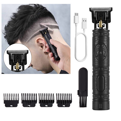 #ad Pro Zero Gapped Cordless T Outliner Hair Clipper Electric Trimmer Kit Wireless $7.35