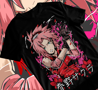 #ad Sakura Haruno T Shirt Naruto Hinata Hentai Waifu Anime Mio Gift Soft Shirt $23.50