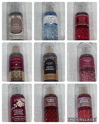 #ad Bath amp; Body Works Fine Fragrance Mist 2.5 oz Mini Travel Spray Splash You Pick $10.99