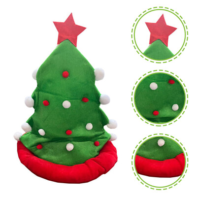 #ad Christmas Tree Hat For Christmas Festival Party Dress Up Celebration Decoration $11.30