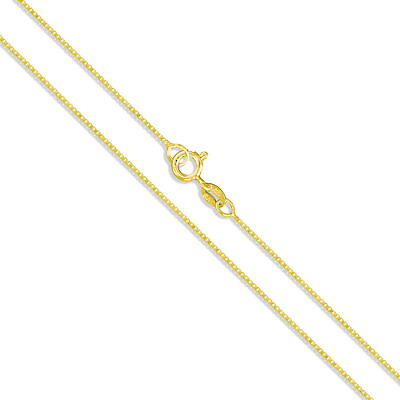 #ad #ad Vermeil Gold Necklace Shiny Finish Sterling Silver Italian Chain New Wholesale $10.29