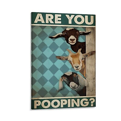 #ad Retro Tin Sign Funny Metal Tin Signs Canvas Poster Framed Living Room Decor $25.00