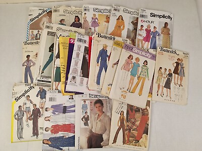 #ad Lot of 27 Sewing Patterns Adult Dress Skirt Top Shorts Jacket Simplicity UNCUT $34.95