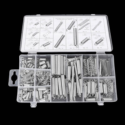 #ad 200x Assorted Small Metal Loose Steel Coil Springs Assortment Set W Box $17.50