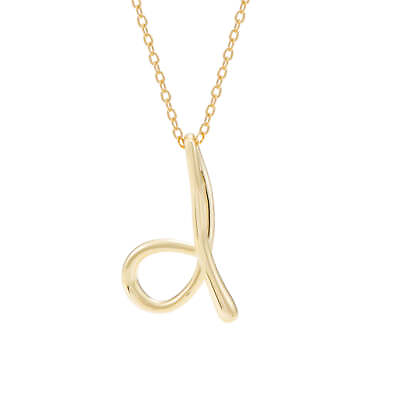 #ad Gold Initial Necklace $61.60