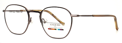 #ad COLOURS by Alexander Julian Ferrari Matte Taupe Mens Round Eyeglasses 47 20 140 $49.99