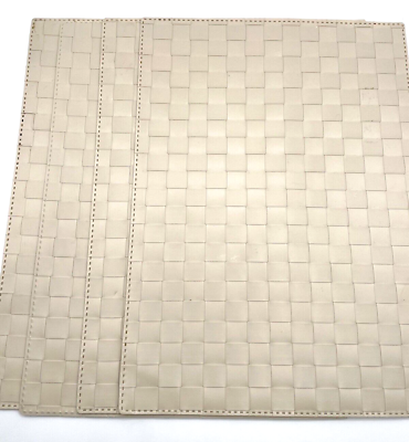 #ad IKEA Placemats Beige Tan Woven Set Of 4 Reversible Washable Dinner Table Decor $11.75