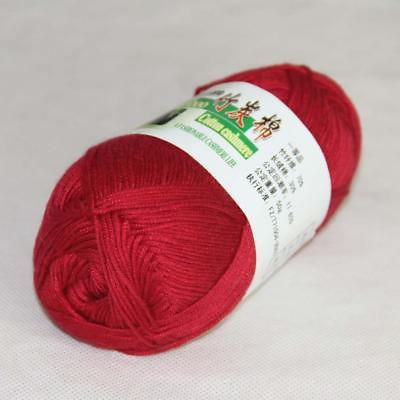 #ad Sale New 1 Skein x 50g Soft Bamboo Cotton Baby Hand Knit Shawls Crochet Yarn 29 $4.49