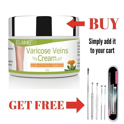 #ad Varicose Veins Cream Relief Phlebitis Angiitis Inflammation Blood Vein Veins $16.95