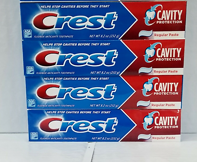 #ad Crest Cavity Protection Fluoride Anticavity Toothpaste Regular Paste 2.4oz 4pk $16.10