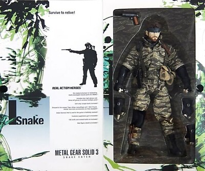 #ad Snake Eater Metal Gear Solid 3 RAH Real Action Hero Figure MIB Medicom 12 inch $274.55