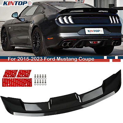 #ad Rear Trunk Spoiler Wing for 2015 2024 Ford Mustang Coupe GT Style Carbon Fiber $63.99